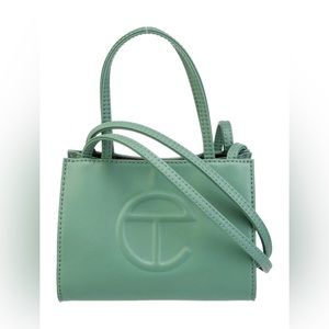 Sage TELFAR small shopping bag NWT